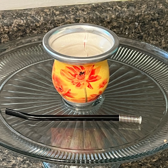 ARGENTINIAN GLASS MATE WITH BOMBILLA - Picture 2 of 2